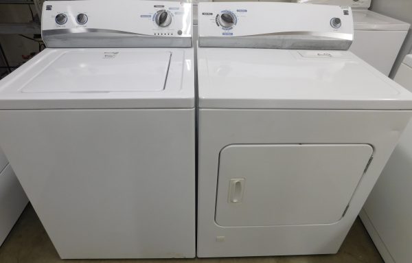 KENMORE SET- SUPER CAPACITY - WASHER AND GAS DRYER- SET PRODUCT ID#A-332 ABEL LOPEZ DEL 07/10/25