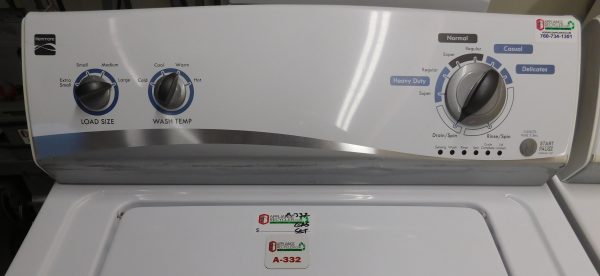 KENMORE SET- SUPER CAPACITY - WASHER AND GAS DRYER- SET PRODUCT ID#A-332 ABEL LOPEZ DEL 07/10/25 - Image 5