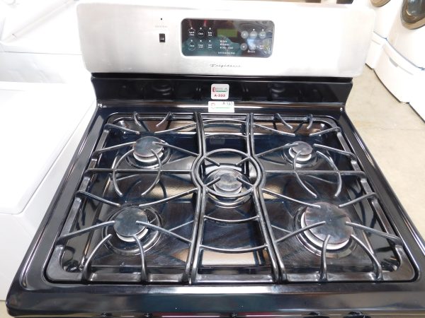 STOVE- FRIGIDAIRE (BLACK & STAINLESS STEEL) - (CONVECTION) GAS   PRODUCT ID#A-333 - Image 2
