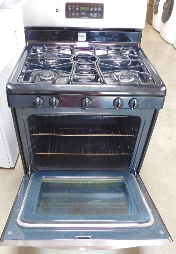 STOVE- FRIGIDAIRE (BLACK & STAINLESS STEEL) - (CONVECTION) GAS   PRODUCT ID#A-333 - Image 5