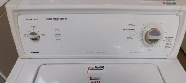 KENMORE WASHER- SUPER CAPACITY- HEAVY DUTY WASHER- PRODUCT ID#A-638 - Image 3