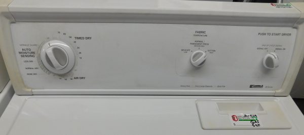 KENMORE SET- SUPER CAPACITY - WASHER AND GAS DRYER- SET PRODUCT ID#A-519 - Image 5