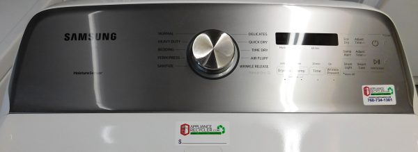 DRYER- SAMSUNG (GAS) (ALMOST NEW) SUPER KING SIZE CAPACITY PLUS- A-540 - Image 3