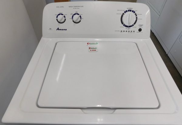 AMANA WASHER- SUPER SIZE CAPACITY- (ALMOST NEW) HEAVY DUTY WASHER- PRODUCT ID#A-658 - Image 2
