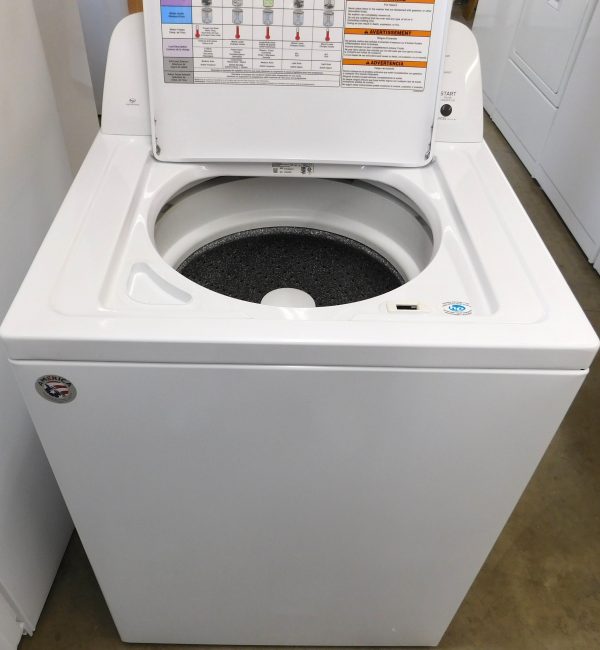 AMANA WASHER- SUPER SIZE CAPACITY- (ALMOST NEW) HEAVY DUTY WASHER- PRODUCT ID#A-658 - Image 4