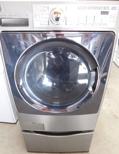 FRONT LOAD- KENMORE (VERY NEW) WASHER ON PEDESTAL - A--599   (KING SIZE) (FRONT LOAD)