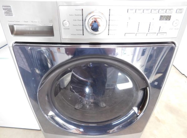 FRONT LOAD- KENMORE (VERY NEW) WASHER ON PEDESTAL - A--599   (KING SIZE) (FRONT LOAD) - Image 2