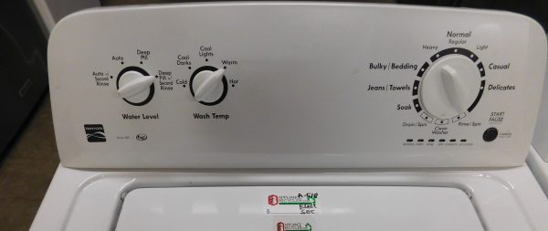 KENMORE WASHER & DRYER -SUPER CAPACITY -(NEW) WASHER AND ELECTRIC DRYER- PRODUCT ID#A-518 - Image 5