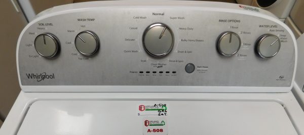 WHIRLPOOL WASHER & DRYER SET GAS--KING SIZE CAPACITY- HEAVY DUTY- PRODUCT ID#A-508 - Image 5