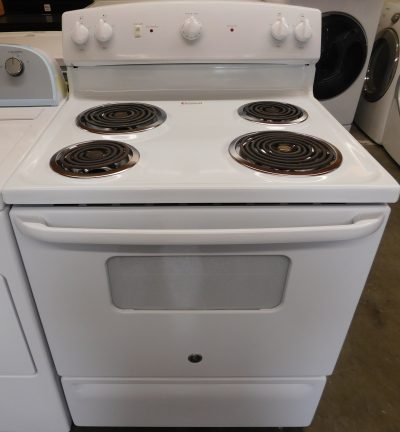 STOVE- 30 INCH (VERY NEW) G.E. ELECTRIC BURNER TOP STOVE A-202  (QNTY 20 AVAIL.)