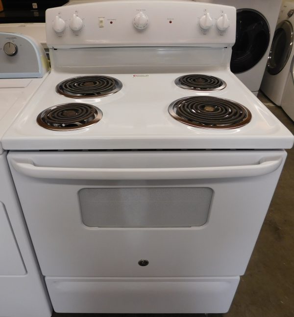 STOVE- 30 INCH (VERY NEW) G.E. ELECTRIC BURNER TOP STOVE A-202  (QNTY 20 AVAIL.)