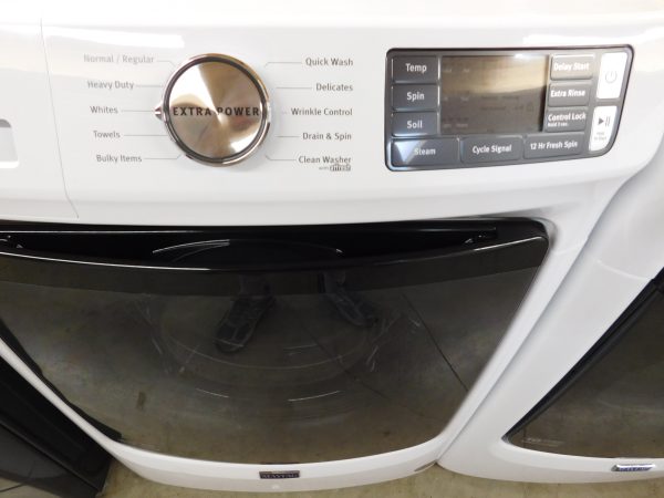 MAYTAG (ALMOST NEW) WASHER AND ELECTRIC DRYER SET - (FRONT LOAD) PRODUCT ID# A-575 - Image 4