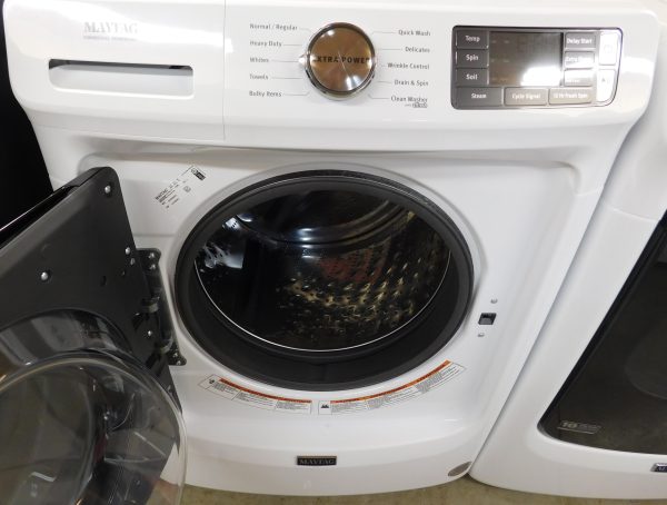 MAYTAG (ALMOST NEW) WASHER AND ELECTRIC DRYER SET - (FRONT LOAD) PRODUCT ID# A-575 - Image 6