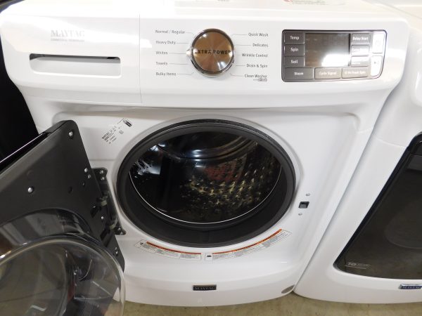 MAYTAG (ALMOST NEW) WASHER AND ELECTRIC DRYER SET - (FRONT LOAD) PRODUCT ID# A-575 - Image 9