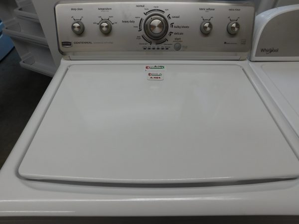 MAYTAG WASHER & WHIRLPOL DRYER SET ELECTRIC--KING SIZE CAPACITY- HEAVY DUTY- PRODUCT ID#A-500 - Image 4