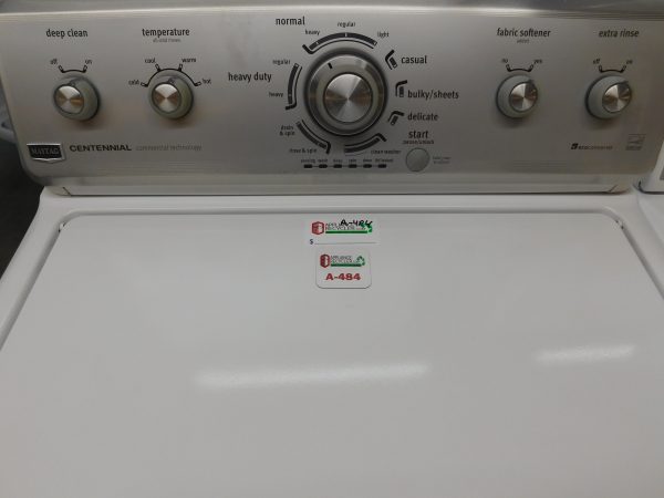 MAYTAG WASHER & WHIRLPOL DRYER SET ELECTRIC--KING SIZE CAPACITY- HEAVY DUTY- PRODUCT ID#A-500 - Image 5