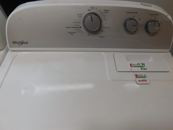 MAYTAG WASHER & WHIRLPOL DRYER SET ELECTRIC--KING SIZE CAPACITY- HEAVY DUTY- PRODUCT ID#A-500 - Image 11