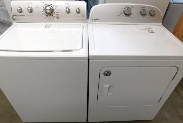 MAYTAG WASHER & WHIRLPOOL DRYER SET ELECTRIC--KING SIZE CAPACITY- HEAVY DUTY- PRODUCT ID#A-500