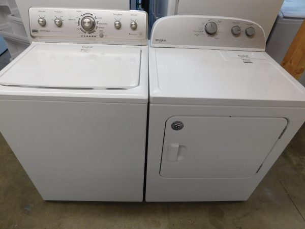 MAYTAG WASHER & WHIRLPOL DRYER SET ELECTRIC--KING SIZE CAPACITY- HEAVY DUTY- PRODUCT ID#A-500