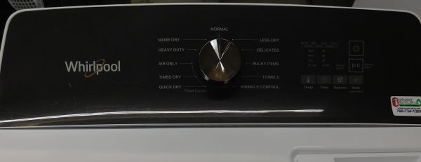 DRYER- WHIRLPOOL (NEW) (GAS) KING SIZE CAPACITY- PRODUCT ID#A-567 - Image 3