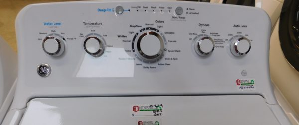 GENERAL ELECTRIC SET- SUPER CAPACITY - WASHER AND GAS DRYER- SET PRODUCT ID#A-629 - Image 5