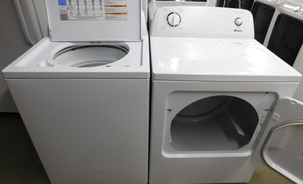 KENMORE/AMANA ELECTRIC SET- SUPER CAPACITY - WASHER AND DRYER- SET PRODUCT ID#A-581 - Image 2