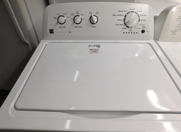 KENMORE/AMANA ELECTRIC SET- SUPER CAPACITY - WASHER AND DRYER- SET PRODUCT ID#A-581 - Image 4