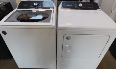 WHIRLPOOL WASHER & DRYER SET GAS--KING SIZE CAPACITY- HEAVY DUTY- PRODUCT ID#A-574