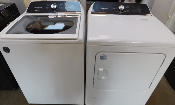 WHIRLPOOL WASHER & DRYER SET GAS--KING SIZE CAPACITY- HEAVY DUTY- PRODUCT ID#A-574