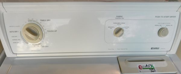 KENMORE SET- SUPER CAPACITY - WASHER AND GAS DRYER- SET PRODUCT ID#A-591 - Image 11