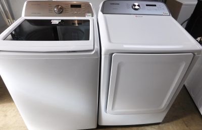 SAMSUNG- KING SIZE CAPACITY PLUS - WASHER AND GAS DRYER- SET PRODUCT ID#A-483