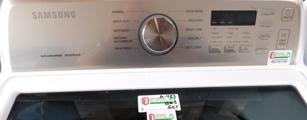 SAMSUNG- KING SIZE CAPACITY PLUS - WASHER AND GAS DRYER- SET PRODUCT ID#A-483 - Image 5