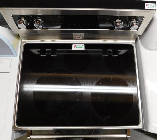 STOVE- 30 INCH (NEW CONDITION) (4 BURNER) (CONVECTION) KITCHEN AID ELECTRIC GLASS TOP STOVE A-550 - Image 5