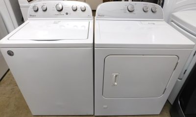 WHIRLPOOL WASHER & DRYER SET GAS--KING SIZE CAPACITY- HEAVY DUTY- PRODUCT ID#A-313