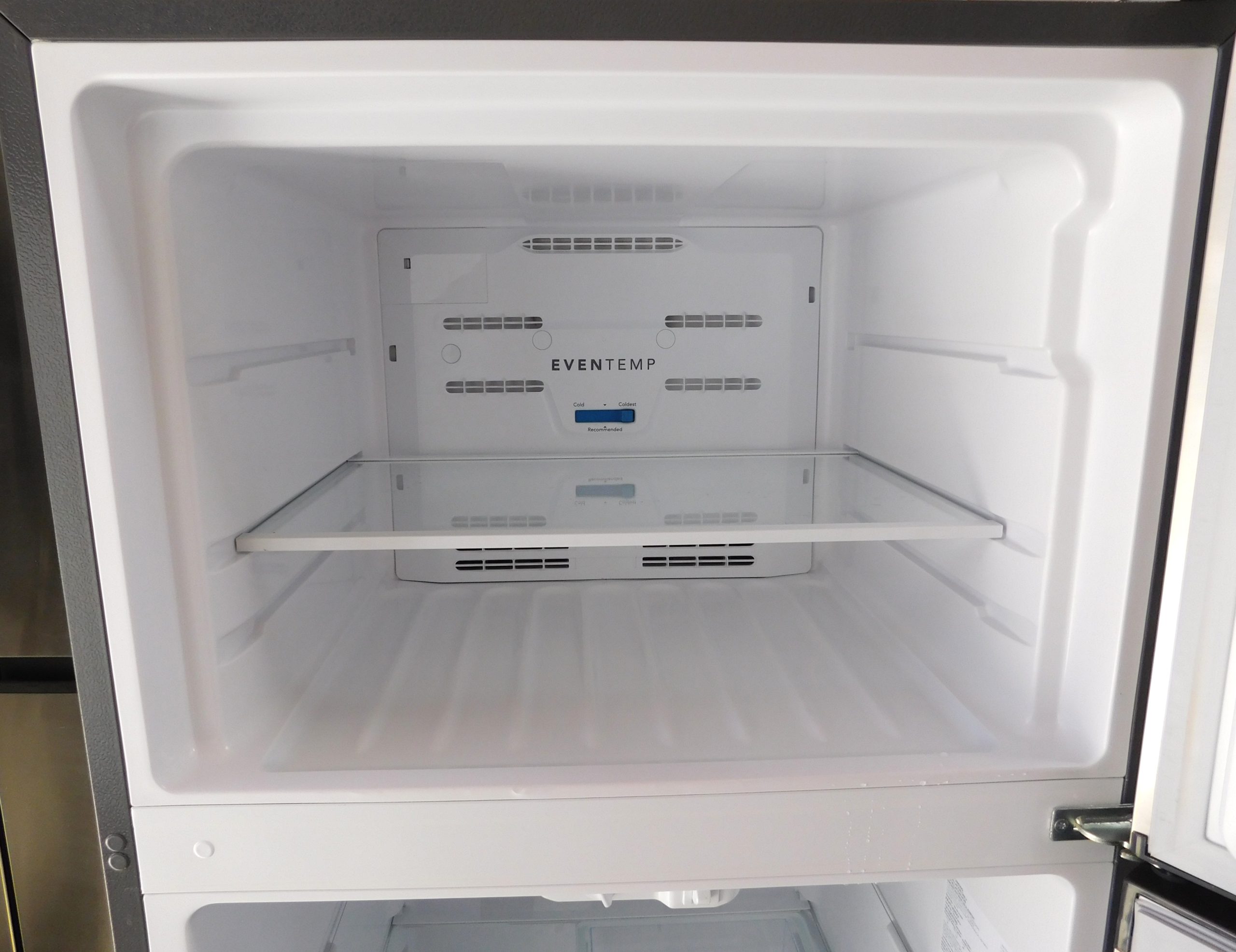 14 CU. FT. (STAINLESS STEEL) (GLASS SHELVES) FRIGIDAIRE TOP FREEZER REFRIGERATOR A-205 - Image 7