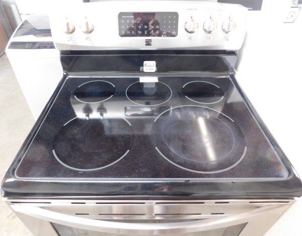 STOVE- 30 INCH (5 BURNER) (CONVECTION) KENMORE ELECTRIC GLASS TOP STOVE A-306 - Image 2