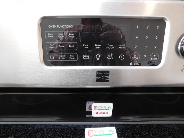 STOVE- 30 INCH (5 BURNER) (CONVECTION) KENMORE ELECTRIC GLASS TOP STOVE A-306 - Image 5