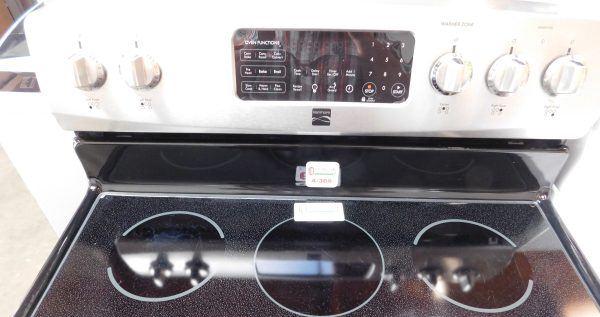 STOVE- 30 INCH (5 BURNER) (CONVECTION) KENMORE ELECTRIC GLASS TOP STOVE A-306 - Image 6