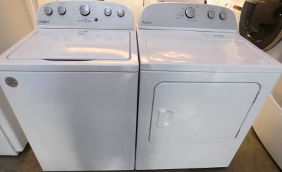 WHIRLPOOL WASHER & DRYER SET GAS--KING SIZE CAPACITY- HEAVY DUTY- PRODUCT ID#A-615
