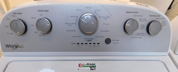 WHIRLPOOL WASHER & DRYER SET GAS--KING SIZE CAPACITY- HEAVY DUTY- PRODUCT ID#A-615 - Image 5