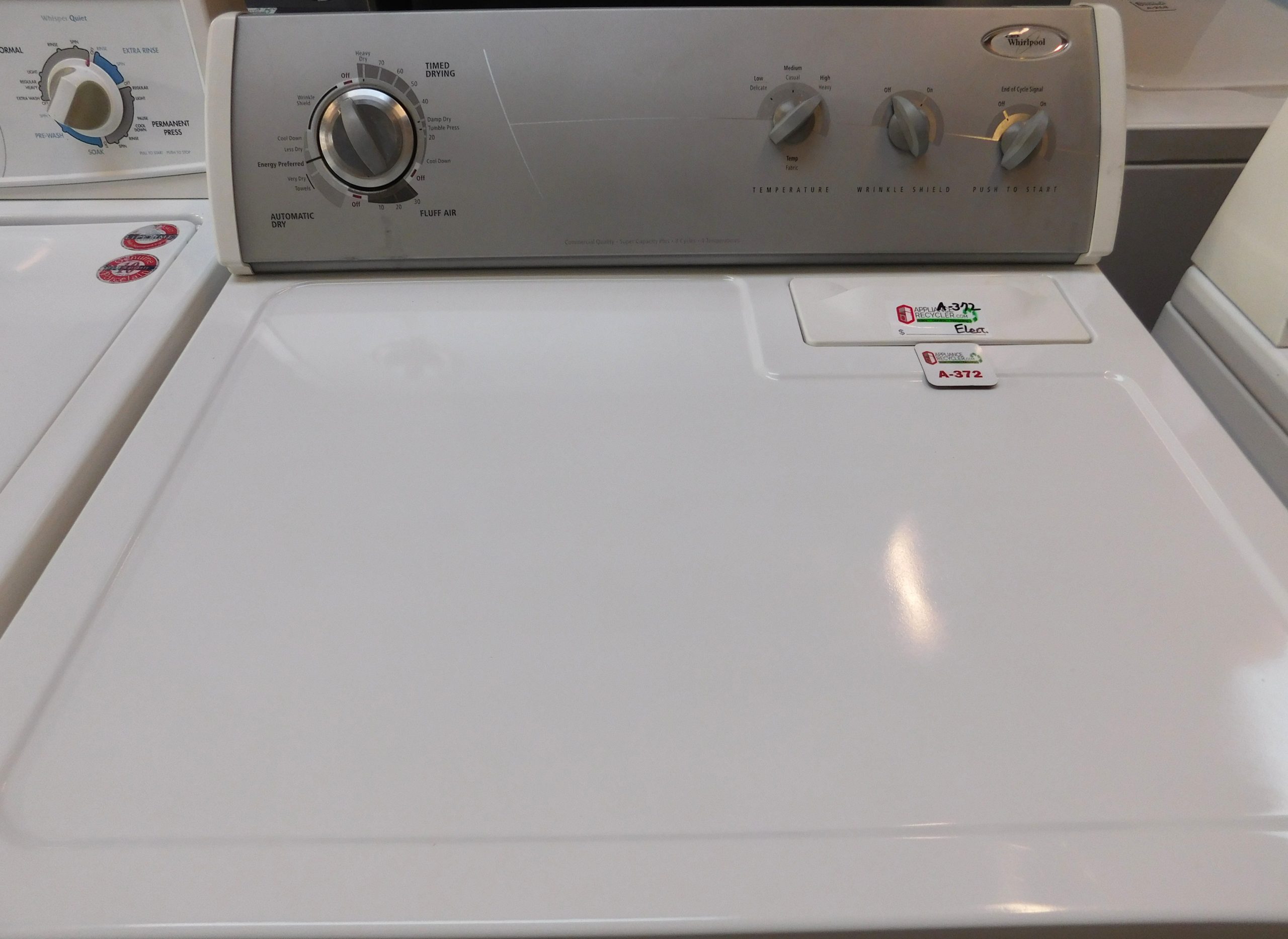 DRYER- WHIRLPOOL (ELECTRIC) KING SIZE CAPACITY- PRODUCT ID#A-372 - Image 2