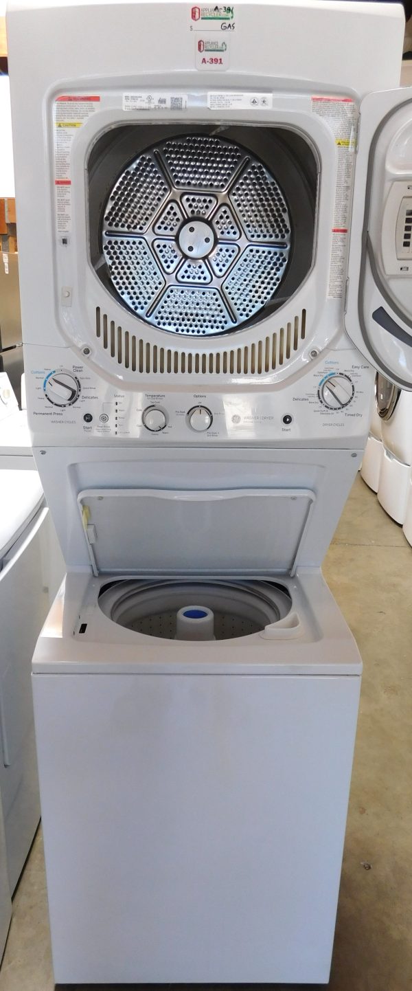 STACKED G.E. (24 INCH) WASHER & (GAS) DRYER PRODUCT ID#A-391 - Image 4