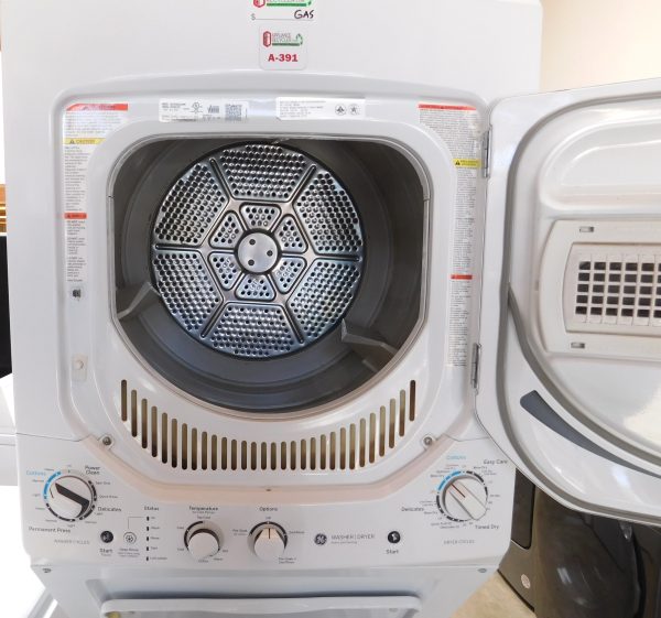 STACKED G.E. (24 INCH) WASHER & (GAS) DRYER PRODUCT ID#A-391 - Image 5