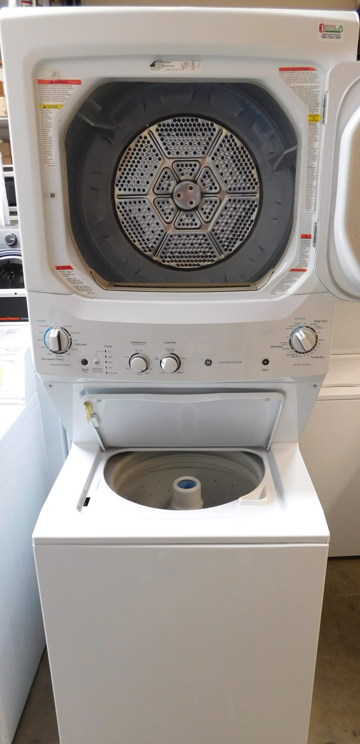 STACKED KENMORE (FULL SIZE) WASHER & (ELECTRIC) DRYER PRODUCT ID#A-319 - Image 5