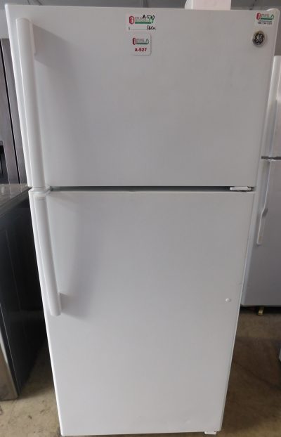 16 CU. FT. (GLASS WITH WIRE SHELVES) GE TOP FREEZER REFRIGERATOR  A-527