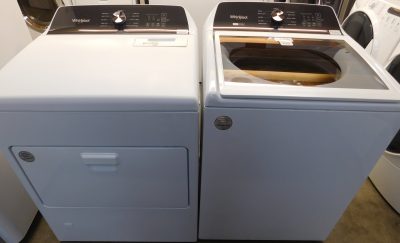 WHIRLPOOL WASHER & DRYER SET (NEW) GAS--KING SIZE CAPACITY- HEAVY DUTY- PRODUCT ID#A-631