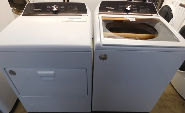 WHIRLPOOL WASHER & DRYER SET (NEW) GAS--KING SIZE CAPACITY- HEAVY DUTY- PRODUCT ID#A-631