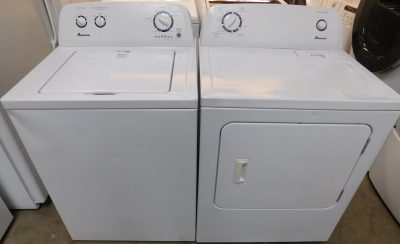 AMANA ELECTRIC SET- SUPER CAPACITY - WASHER AND DRYER- SET PRODUCT ID#A-634