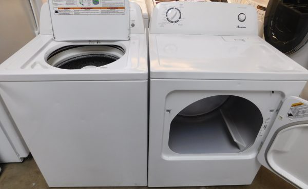AMANA ELECTRIC SET- SUPER CAPACITY - WASHER AND DRYER- SET PRODUCT ID#A-634 - Image 2