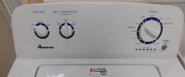 AMANA ELECTRIC SET- SUPER CAPACITY - WASHER AND DRYER- SET PRODUCT ID#A-634 - Image 5